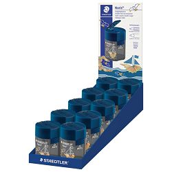 Šiljilo metalno s pvc kutijom 2rupe "Ocean" Staedtler 512 003 plavo/sivo