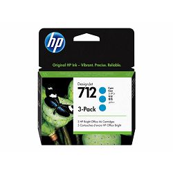 HP 712 3-Pack 29-ml Cyan DesignJet Ink