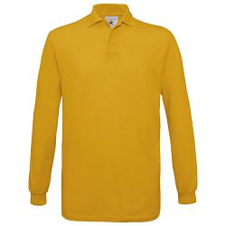 Majica dugi rukavi B&C Safran Polo LSL 180g zlatna žuta 2XL!!