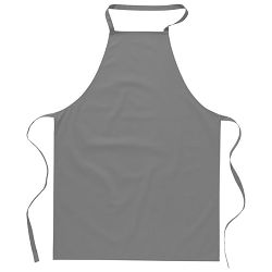 Pregača za kuhanje pamučna 65x90cm siva