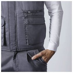 Prsluk muški zip Almanzor sivi S