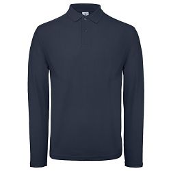 Majica dugi rukavi polo B&C ID.001 LSL 180g tamno plava S 