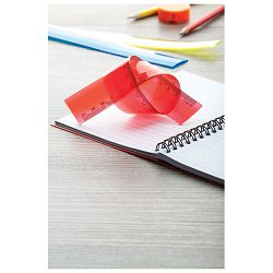 Ravnalo pvc 30cm flexibilno crveno