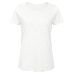Majica kratki rukavi B&C Inspire Slub T/women bijela M