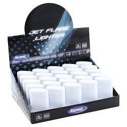 Upaljač elektronski mat Atomic Jet Flame bijela