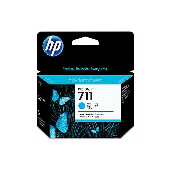 HP CZ134A No.711 Cyan  Orginalna tinta 3-pack