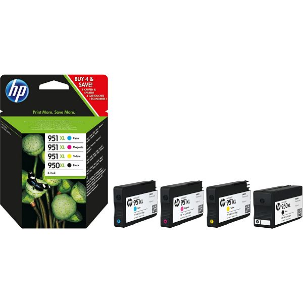 HP C2P43AE No.950XL Black / No.951XL Cyan/Magenta/Yellow Orginalna tinta