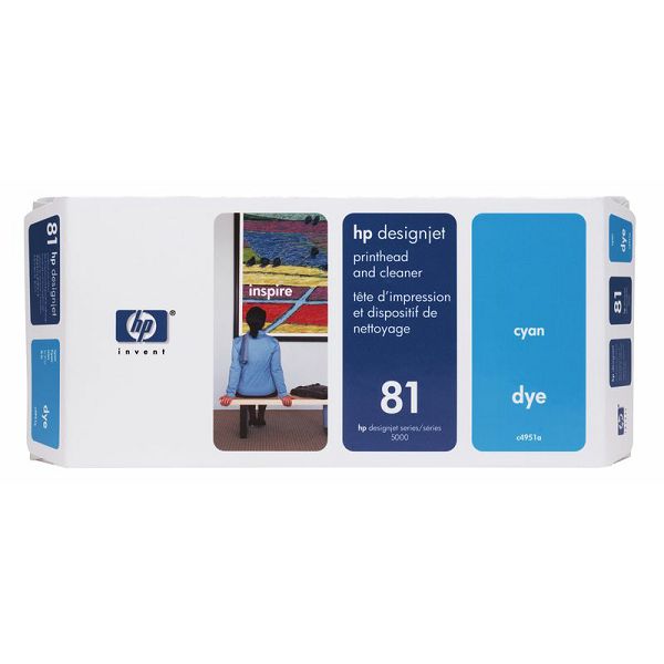HP C4951A No.81 Cyan dye Orginalna glava i čistač