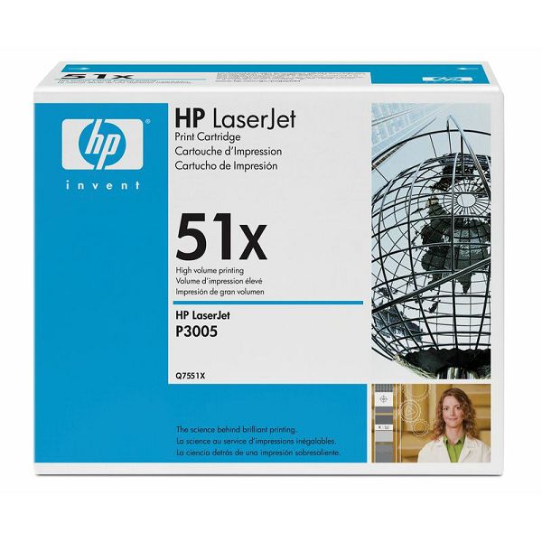 HP Q7551X 51X Black Orginalni toner