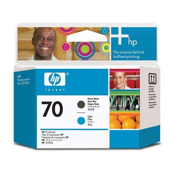 HP C9404A No.70 Mat Black/Cyan Orginalna glava