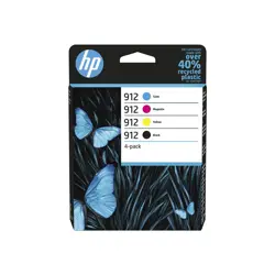 HP 912 CMYK Original Ink Cartridge 4-Pac
