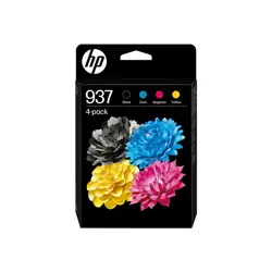 HP 937 CMYK Original Ink Cart 4-Pack