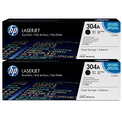 HP CC530AD 304A Black Originalni toner, dvostruko pakiranje