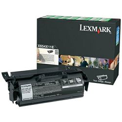 LEXMARK X654 X654X11E BLACK ORGINALNI TONER