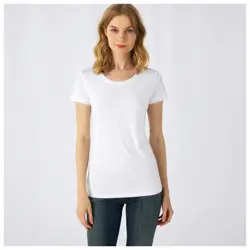 Majica kratki rukavi s elastinom Women Connect 165g bijela S