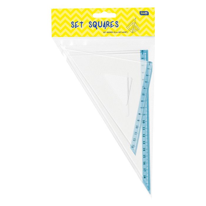 Trokut pvc 25cm (45°+60°) pk2 veliki Educa blister