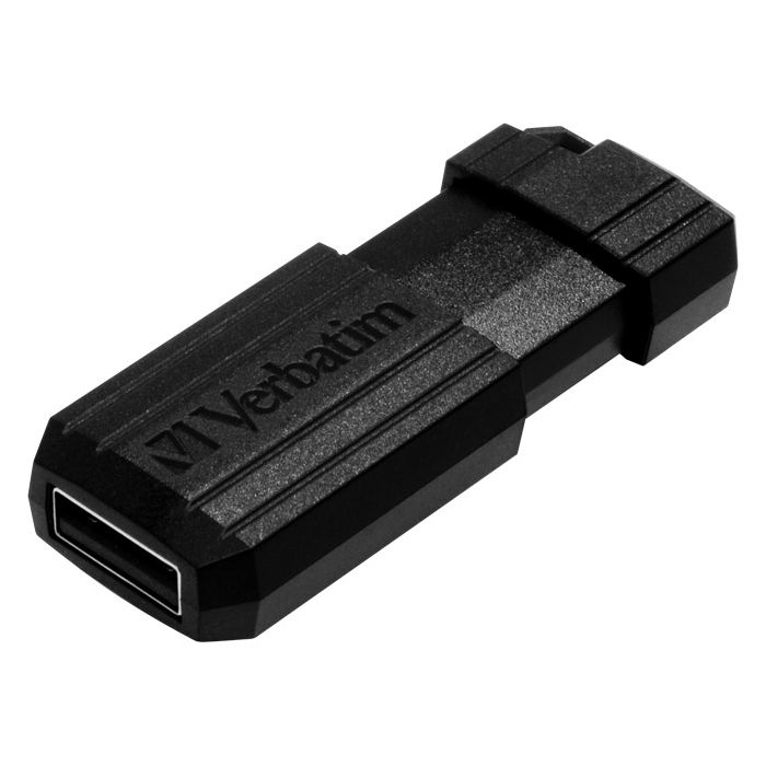 Memorija USB 32GB 2.0 PinStripe Verbatim 49064 crna blister