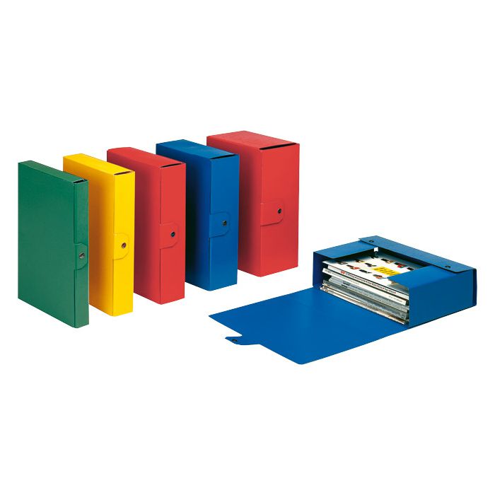 Mapa s gumbom hrbat-100mm A4 Eurobox Esselte C3018 zelena