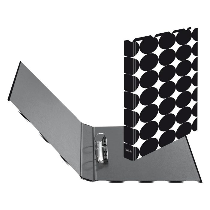 Mapa uložna 2D ringa-fi25mm/hrbat-40mm A4 karton Just Black Herlitz 50040094