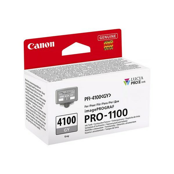 Canon tinta PFI-4100GY, siva