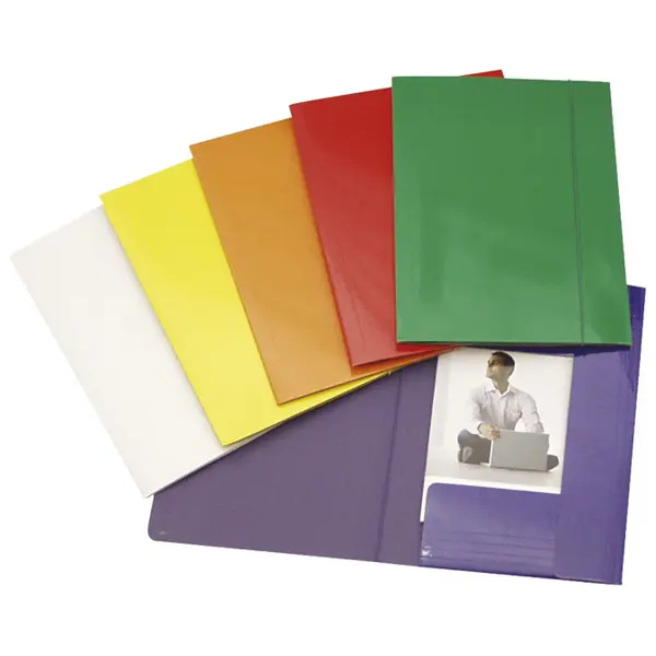 Fascikl klapa s gumicom karton plastificirani A4 Fornax narančasti