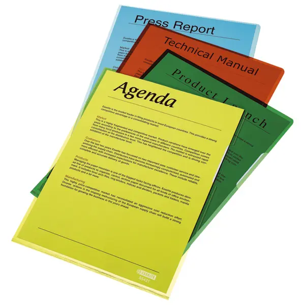 Fascikl "L" 150my pvc A4 sjajni GC pk25 Esselte 554350 plavi