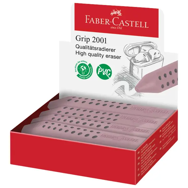Gumica Grip 2001 Faber Castell - Write 187044 roza