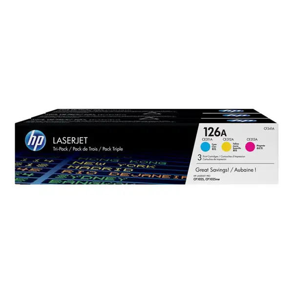 HP 126A 3-pack Cyan/Magenta/Yellow Original Toner