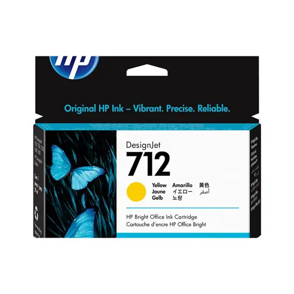 HP 712 29-ml Yellow DesignJet Ink