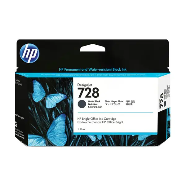 HP 728 130-ml Matte Black DesignJet Ink