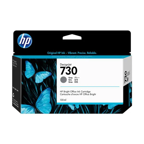 HP 730 130 ml Gray Ink Cartridge 