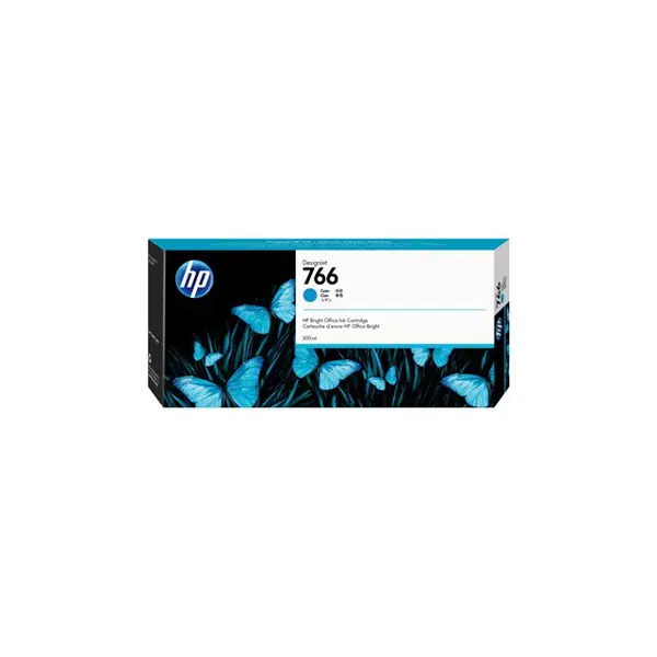 HP 766 300-ml Cyan Ink Crtg