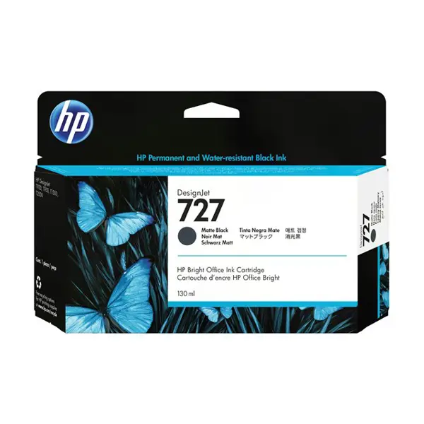 HP B3P22A No.727 Matte Black Orginalna tinta