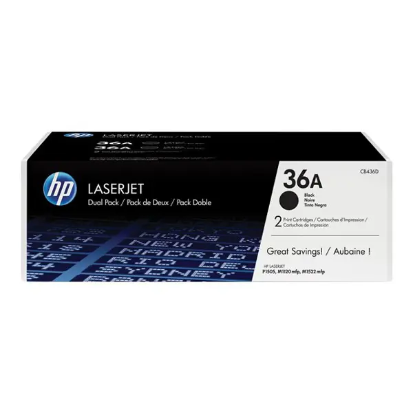 HP CB436AD 36A Black Originalni toner, dvostruko pakiranje