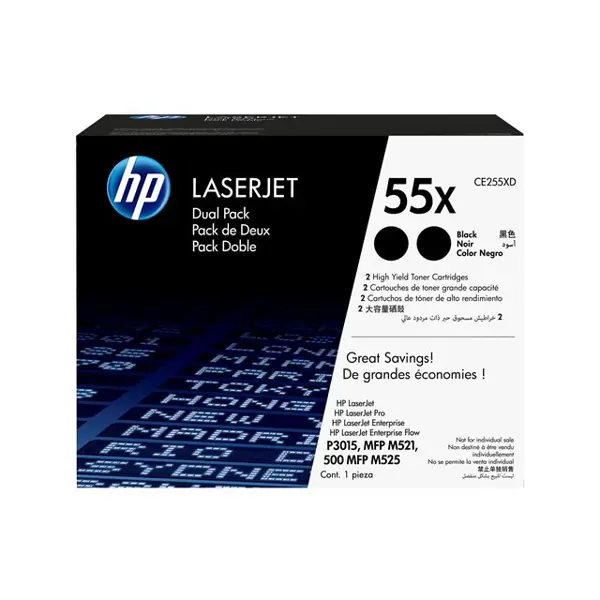 HP CE255XD 55X Black Orginalni toner, dvostruko pakiranje
