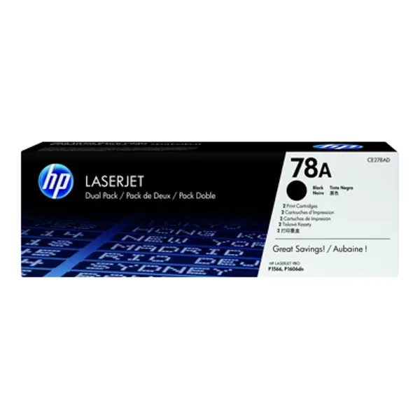 HP CE278AD 78A Black Original Toner, dvostruko pakiranja
