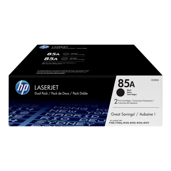 HP CE285AD 85A Black originalni toner, dvostruko pakiranje