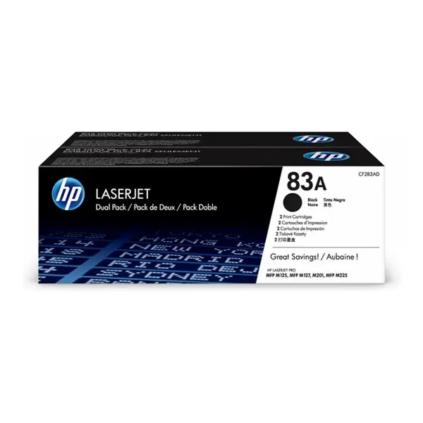 HP CF283AD 83A Black Originalni toneri, dvostruko pakiranje