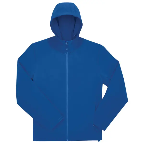Jakna zip muška B&C Hooded Softshell azurno plava 3XL!!