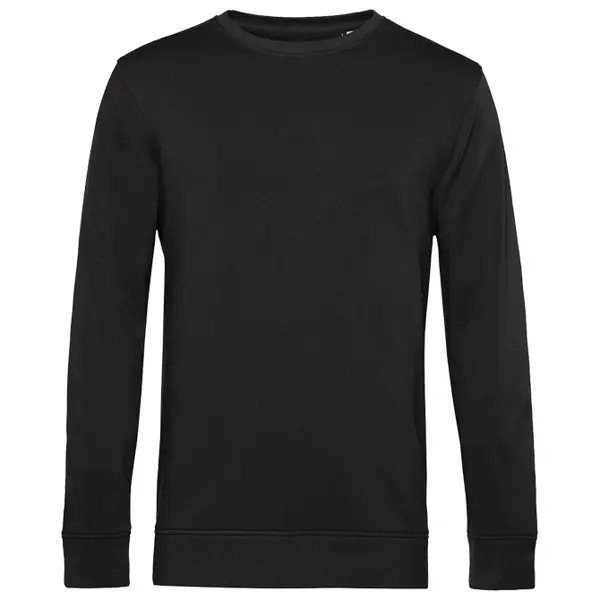 Majica dugi rukavi B&C Crew Neck organic 280g crna M