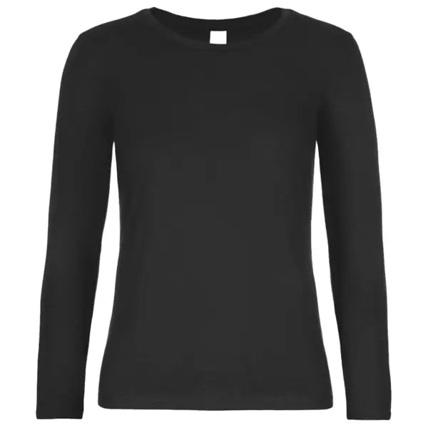 Majica dugi rukavi B&C #E190 LSL/women crna XL!!