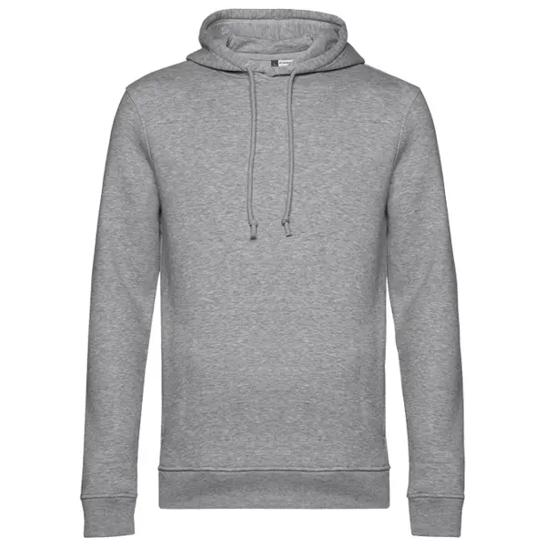 Majica dugi rukavi B&C Hooded organic 280g svijetlo siva M