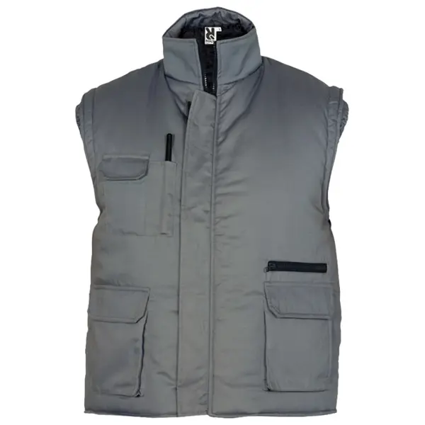 Prsluk muški zip Almanzor sivi 3XL