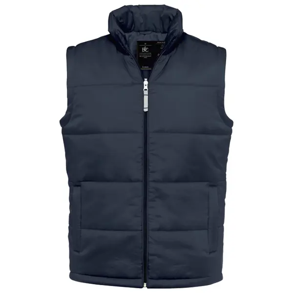 Prsluk zip unisex B&C Bodywarmer/men tamnoplavi M!!