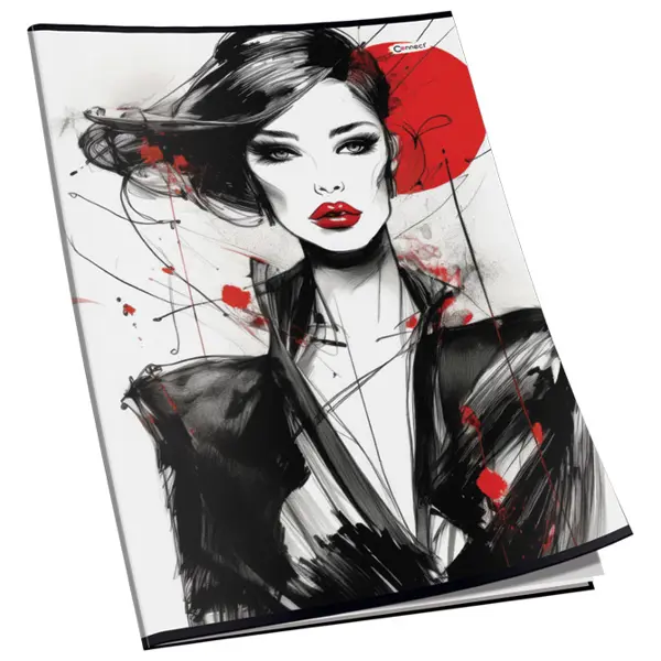 Teka meki uvez A4 čista 40L 80g sjaj+glitter Connect sortirani motivi