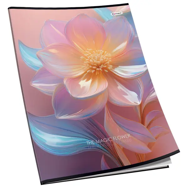 Teka meki uvez A4 čista 40L 80g sjaj+glitter Connect sortirani motivi