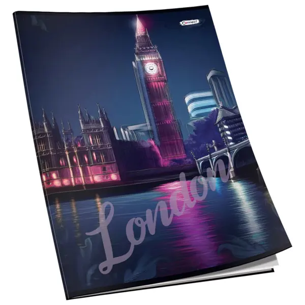 Teka meki uvez A4 karo 40L 80g sjaj+glitter Connect sortirani motivi