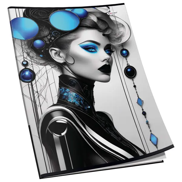 Teka meki uvez A4 karo 40L 80g sjaj+glitter Connect sortirani motivi